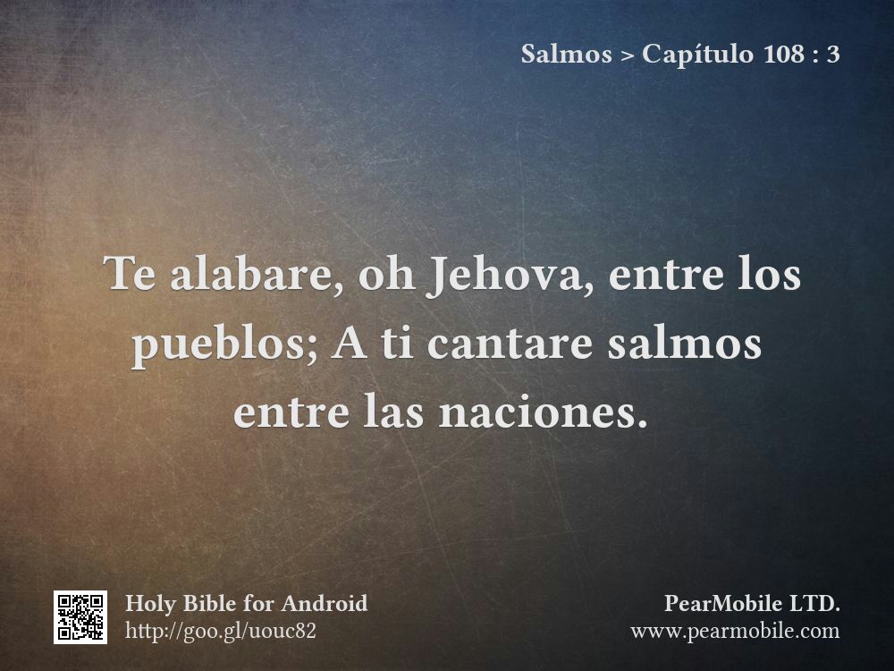 Salmos, Capítulo 108:3